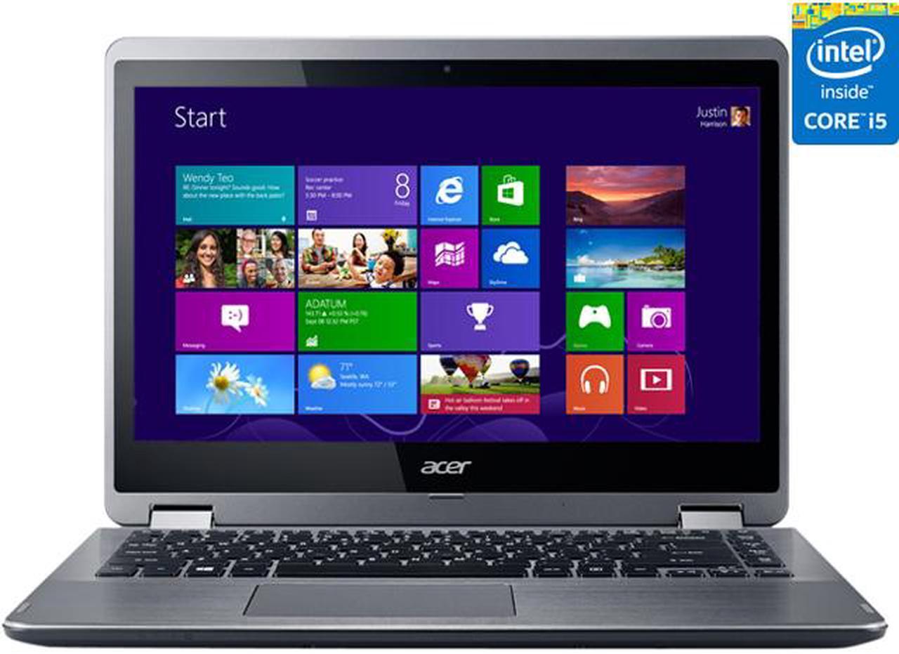 Main image of Acer Aspire R3-471T-5039 Intel Core i5-5200U (2.20 GHz) 8 GB Memory 1 TB HDD 14" Touchscreen Laptop Windows 10 Home