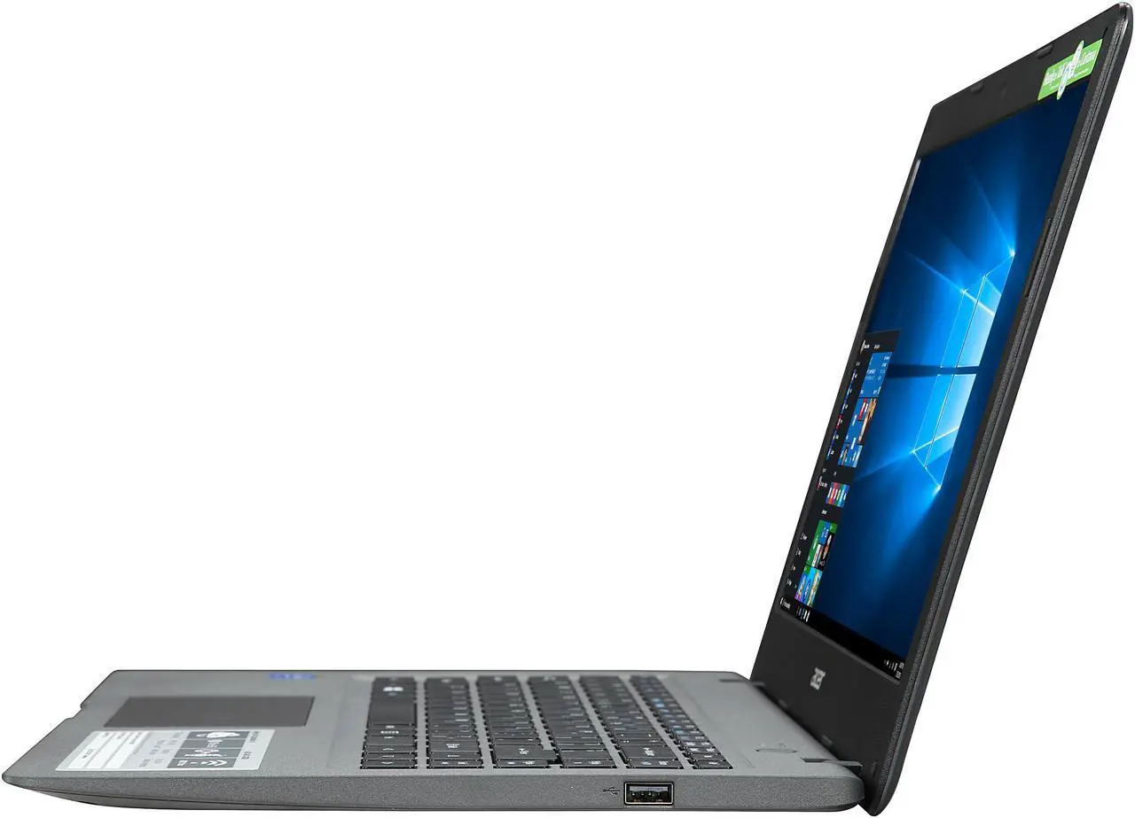 Alt view image 3 of 8 - Acer Laptop Aspire One Cloudbook AO1-431-C8G8 Intel Celeron N3050 (1.60 GHz) 2 GB DDR3L Memory 32 GB Flash SSD Intel HD Graphics 14.0" Windows 10 Home 64-Bit (Manufacturer Recertified)