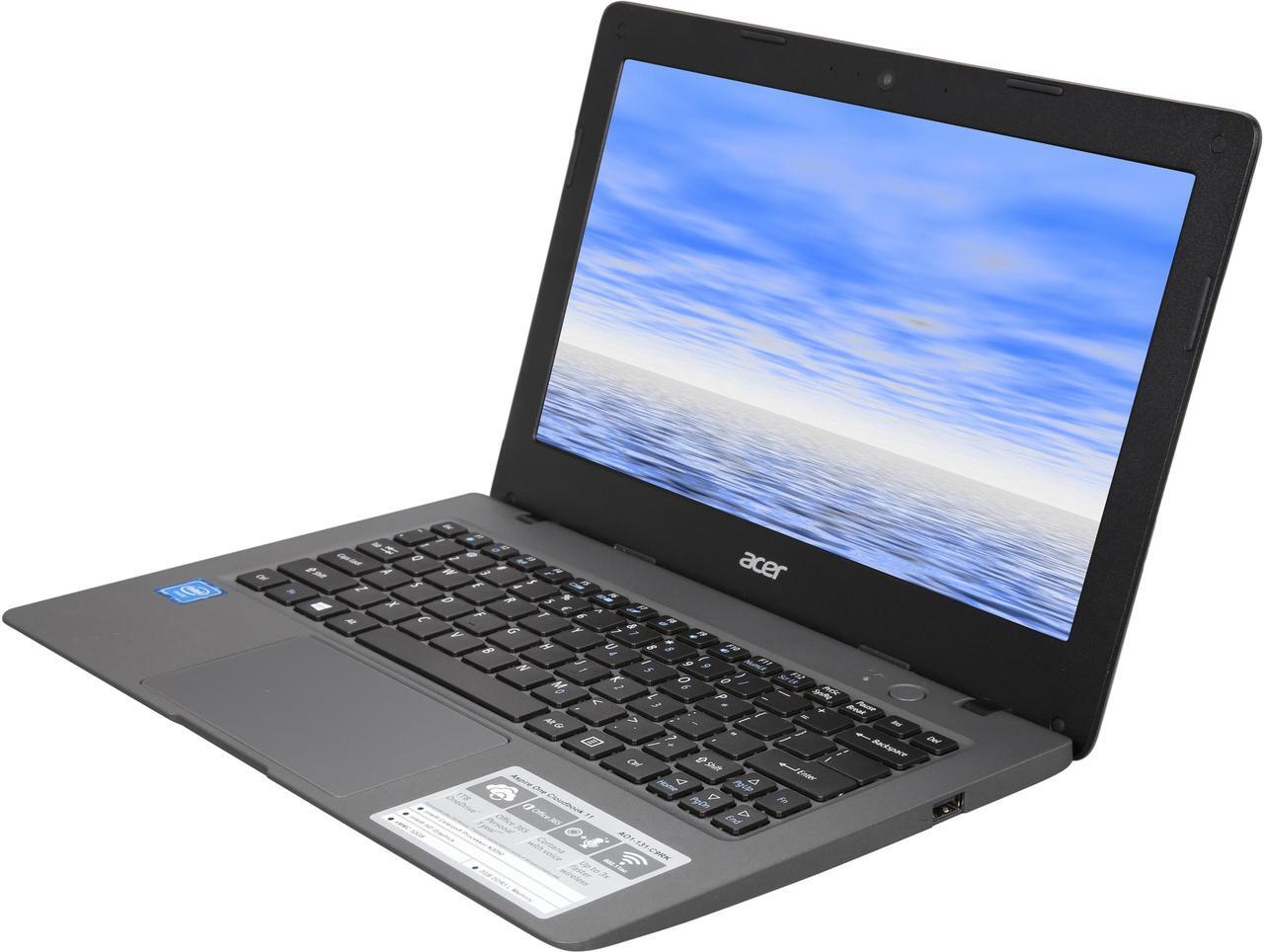 Main image of Acer Laptop Aspire One Cloudbook AO1-131-C9RK Intel Celeron N3050 (1.60 GHz) 2 GB Memory 32 GB Flash SSD Intel HD Graphics 11.6" (Manufacturer Recertified)