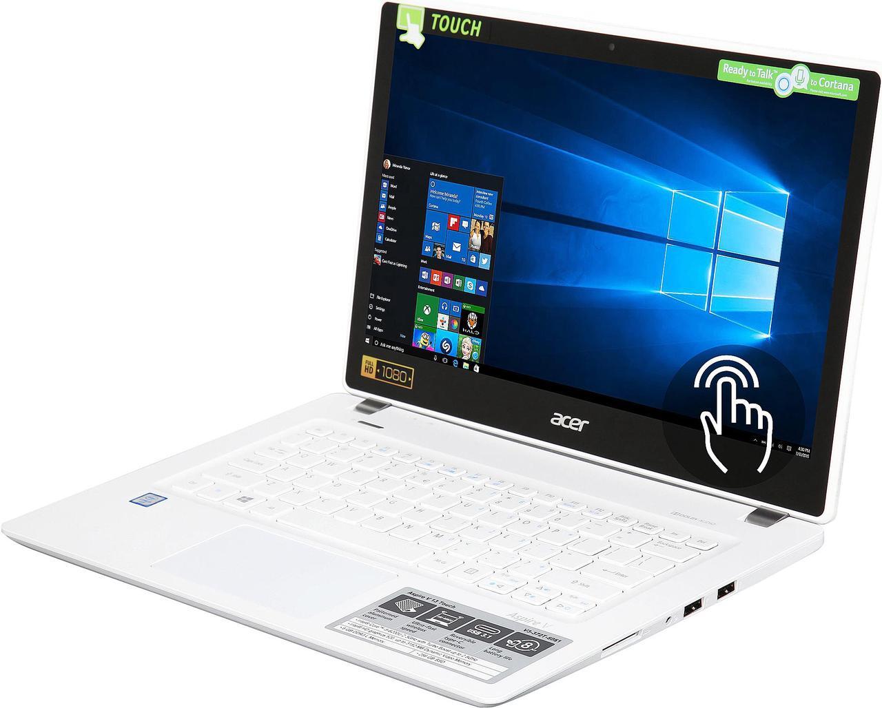 Main image of Acer Laptop Aspire V 13 V3-372T-5051 Intel Core i5 6200U (2.30 GHz) 6 GB Memory 256 GB SSD Intel HD Graphics 520 13.3" Touchscreen Windows 10 Home