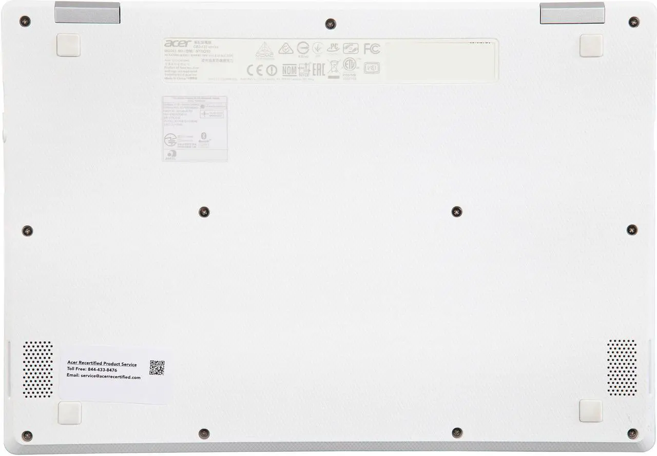 Alt view image 7 of 8 - Acer CB3-131-C3KD Chromebook Intel Celeron N2840 (2.16 GHz) 2 GB DDR3L Memory 16 GB Flash 11.6" Chrome OS (Manufacturer Recertified)