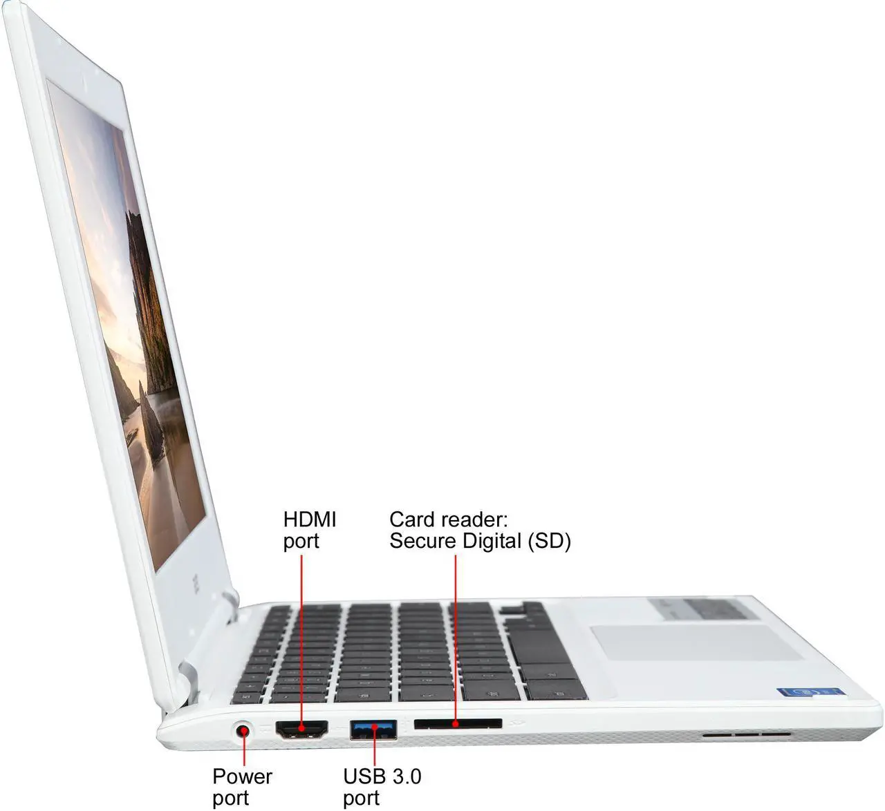 Alt view image 4 of 8 - Acer CB3-131-C3KD Chromebook Intel Celeron N2840 (2.16 GHz) 2 GB DDR3L Memory 16 GB Flash 11.6" Chrome OS (Manufacturer Recertified)