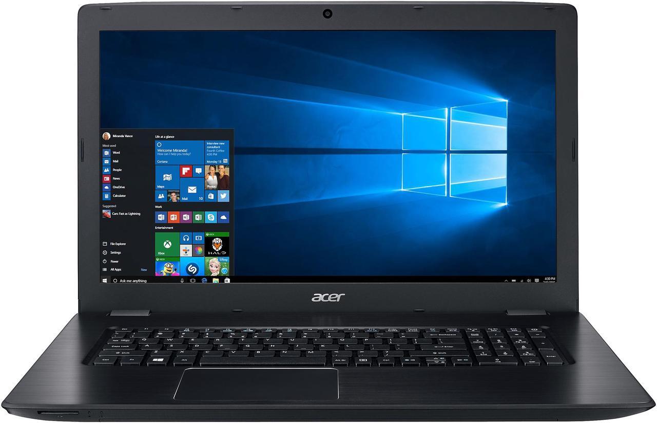 Main image of Acer Laptop Aspire E5-774G-52W1 Intel Core i5 7th Gen 7200U (2.50 GHz) 8 GB DDR4 Memory 256 GB SSD NVIDIA GeForce 940MX 17.3" Windows 10 Home 64-Bit