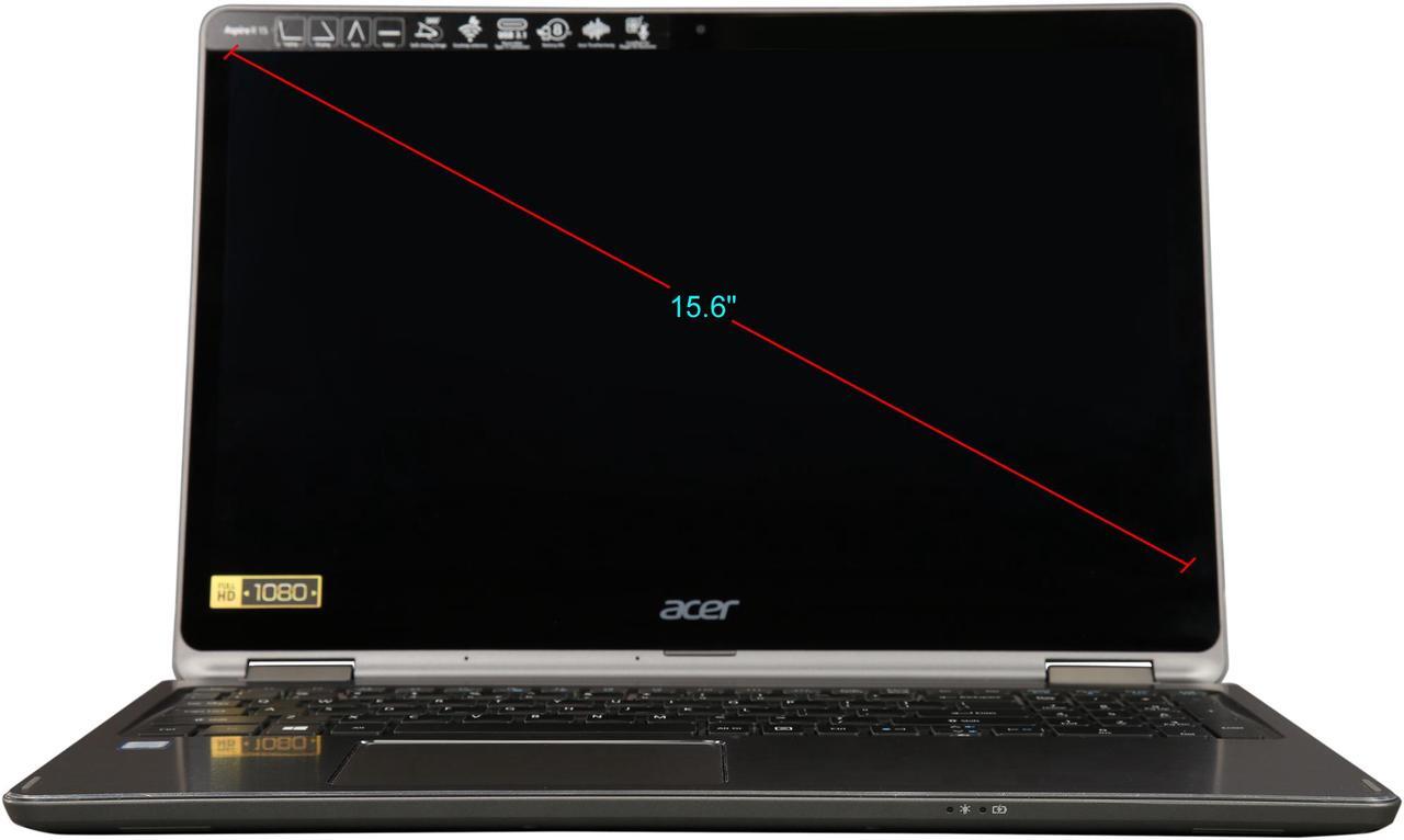Alt view image 4 of 7 - Acer Aspire Intel Core i5-7200U 8GB Memory 1TB HDD Intel HD Graphics 620 15.6" Touch Screen 1920 x 1080 Convertible 2-in-1 Laptop Windows 10 Home R5-571T-57Z0