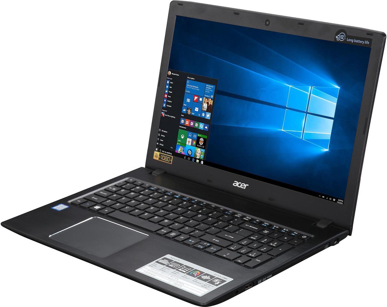 Main image of Acer Laptop Aspire E5-575-33BM Intel Core i3 7th Gen 7100U (2.40 GHz) 4 GB DDR4 Memory 1 TB HDD Intel HD Graphics 620 15.6" Windows 10 Home 64-Bit Grade A