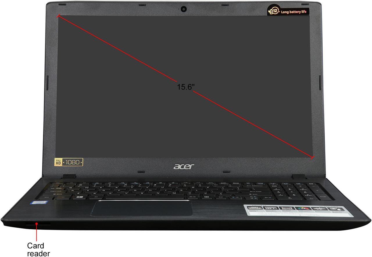 Alt view image 6 of 8 - Acer Laptop Aspire E5-575-33BM Intel Core i3 7th Gen 7100U (2.40 GHz) 4 GB DDR4 Memory 1 TB HDD Intel HD Graphics 620 15.6" Windows 10 Home 64-Bit Grade A