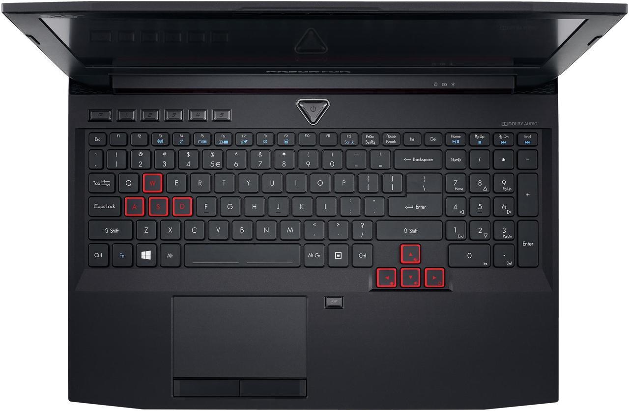 Alt view image 7 of 14 - Acer Predator G9-593-71EH Intel Core i7 7th Gen 7700HQ (2.80 GHz) NVIDIA GeForce GTX 1070 16 GB Memory 256 GB SSD (2 x 128 GB in Raid 0) 1 TB HDD 15.6" Full HD (1920 x 1080) IPS Display with NVIDIA G-SYNC Technology Windows 10 Home 64-Bit