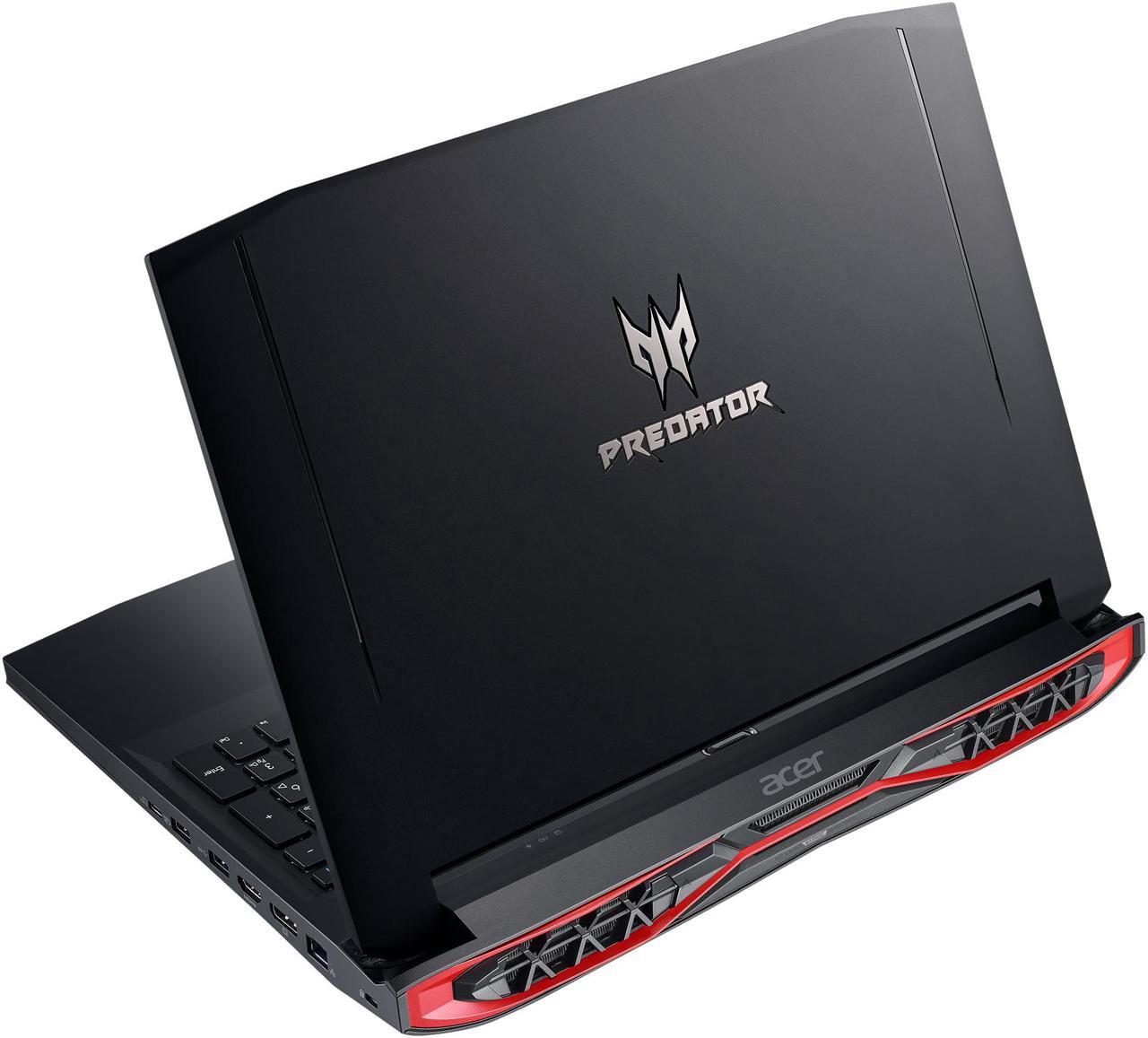 Alt view image 14 of 14 - Acer Predator G9-593-71EH Intel Core i7 7th Gen 7700HQ (2.80 GHz) NVIDIA GeForce GTX 1070 16 GB Memory 256 GB SSD (2 x 128 GB in Raid 0) 1 TB HDD 15.6" Full HD (1920 x 1080) IPS Display with NVIDIA G-SYNC Technology Windows 10 Home 64-Bit