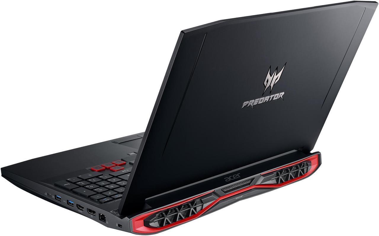 Alt view image 12 of 14 - Acer Predator G9-593-71EH Intel Core i7 7th Gen 7700HQ (2.80 GHz) NVIDIA GeForce GTX 1070 16 GB Memory 256 GB SSD (2 x 128 GB in Raid 0) 1 TB HDD 15.6" Full HD (1920 x 1080) IPS Display with NVIDIA G-SYNC Technology Windows 10 Home 64-Bit