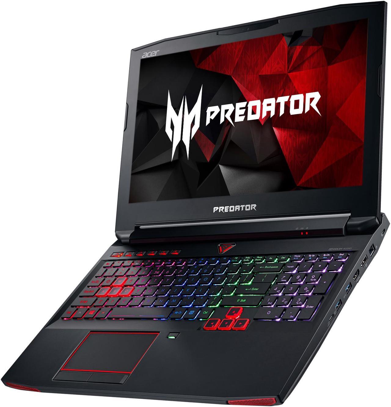 Alt view image 4 of 14 - Acer Predator G9-593-71EH Intel Core i7 7th Gen 7700HQ (2.80 GHz) NVIDIA GeForce GTX 1070 16 GB Memory 256 GB SSD (2 x 128 GB in Raid 0) 1 TB HDD 15.6" Full HD (1920 x 1080) IPS Display with NVIDIA G-SYNC Technology Windows 10 Home 64-Bit
