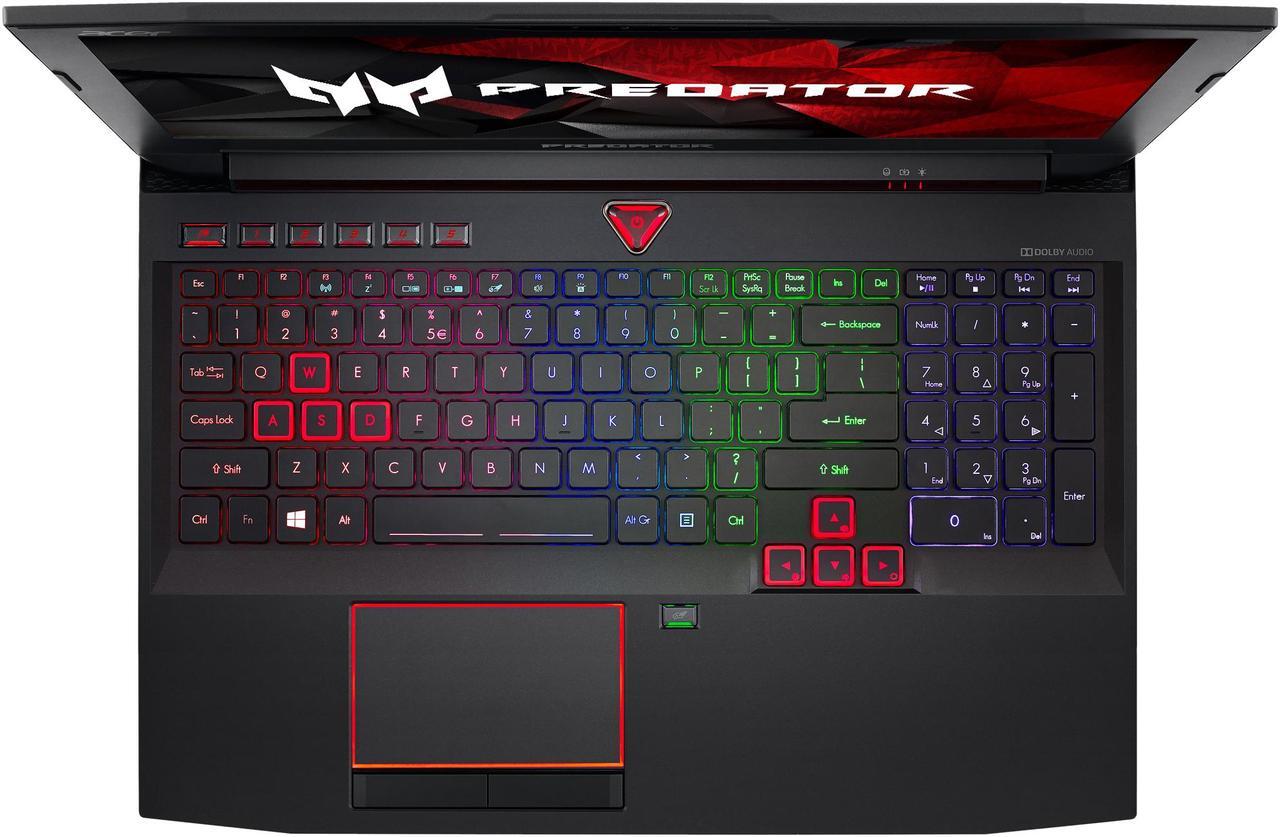Alt view image 6 of 14 - Acer Predator G9-593-71EH Intel Core i7 7th Gen 7700HQ (2.80 GHz) NVIDIA GeForce GTX 1070 16 GB Memory 256 GB SSD (2 x 128 GB in Raid 0) 1 TB HDD 15.6" Full HD (1920 x 1080) IPS Display with NVIDIA G-SYNC Technology Windows 10 Home 64-Bit