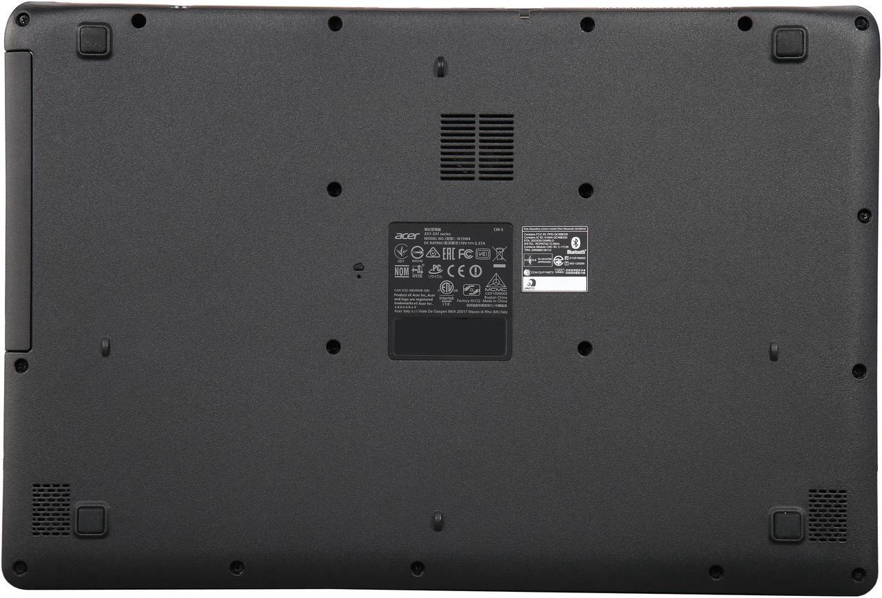 Alt view image 8 of 8 - Acer Laptop Aspire E Intel Celeron N3050 4GB Memory 500GB HDD Intel HD Graphics 15.6" Non-Touch Screen Windows 10 Home 64-Bit ES1-531-C97T