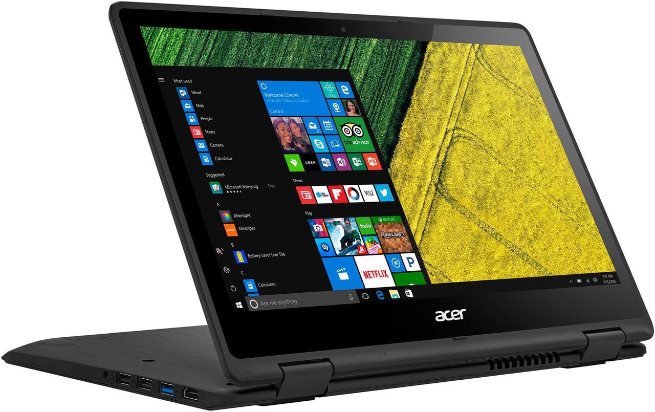 Main image of Acer Spin 5 SP513-51-57TP Intel Core i5 7th Gen 7200U (2.50 GHz) 8 GB Memory 256 GB SSD 13.3" Touchscreen 1920 x 1080 Convertible 2-in-1 Laptop Windows 10 Home 64-Bit