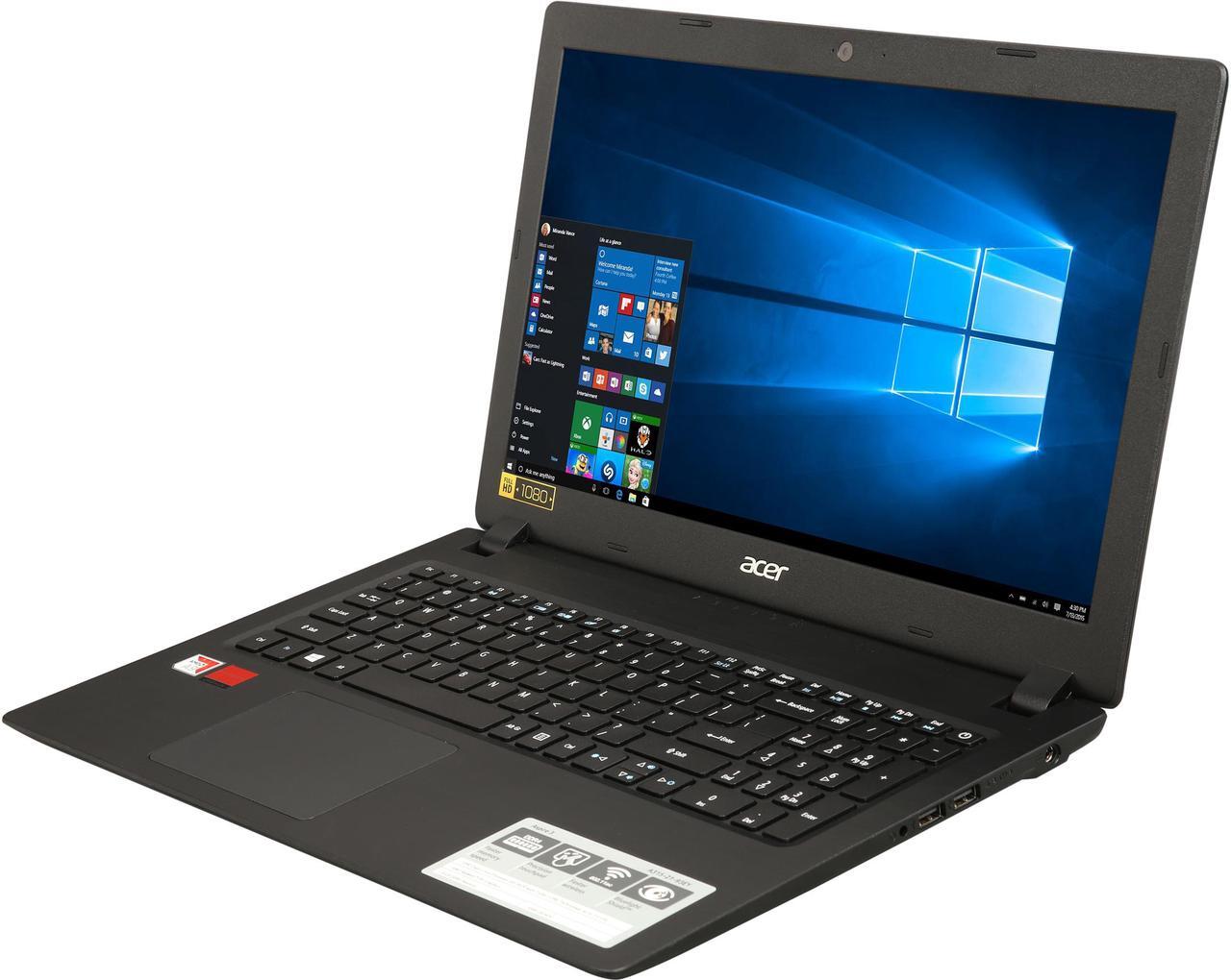 Main image of Acer Grade A Laptop Aspire 3 AMD A9-9420 8GB Memory 1TB HDD AMD Radeon R5 Series 15.6" Non-Touch Screen Windows 10 Home 64-Bit A315-21-93EY