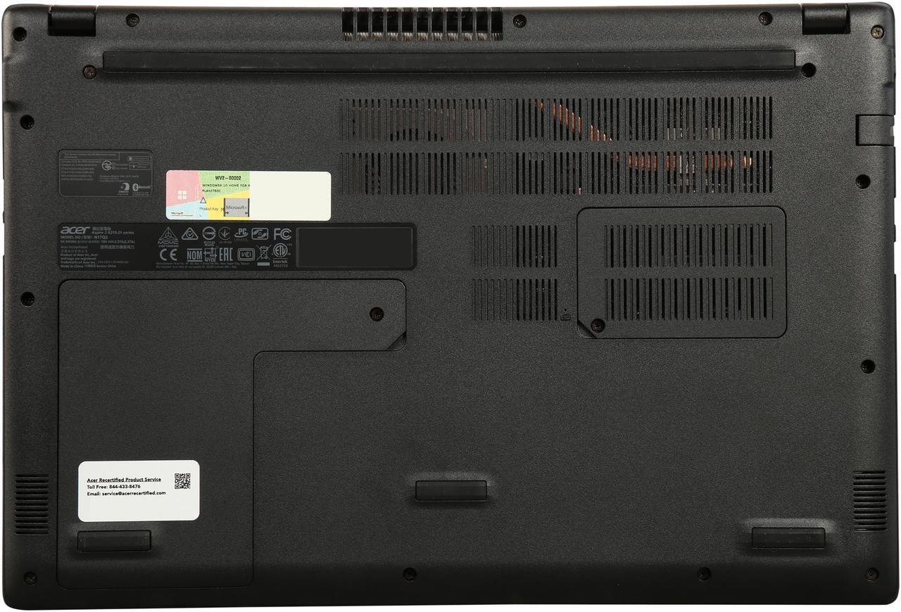 Alt view image 8 of 8 - Acer Grade A Laptop Aspire 3 AMD A9-9420 8GB Memory 1TB HDD AMD Radeon R5 Series 15.6" Non-Touch Screen Windows 10 Home 64-Bit A315-21-93EY