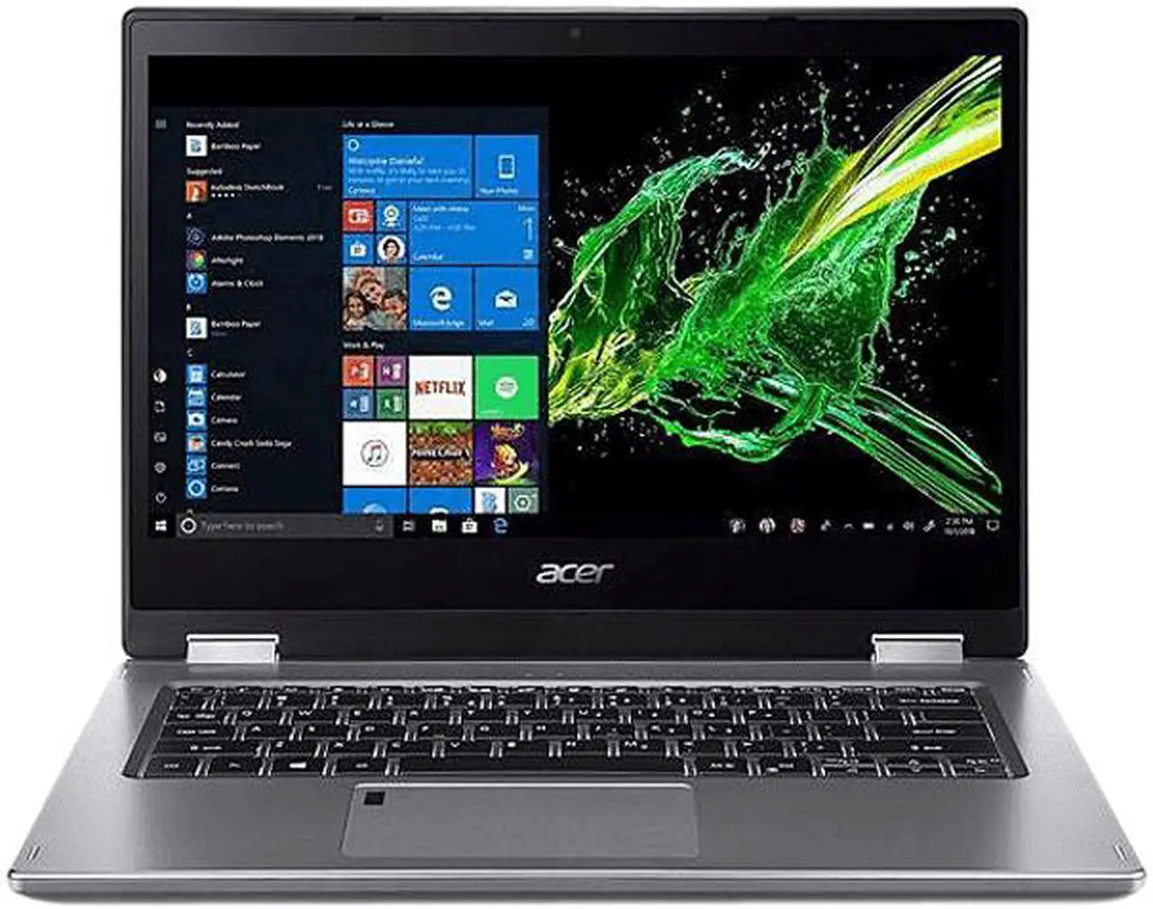 Main image of Acer Laptop Spin 3 Intel Core i7-8565U 16GB Memory 512 GB SSD Intel UHD Graphics 620 14.0" Non-Touch Screen Windows 10 Home 64-bit SP314-53N-77AJ