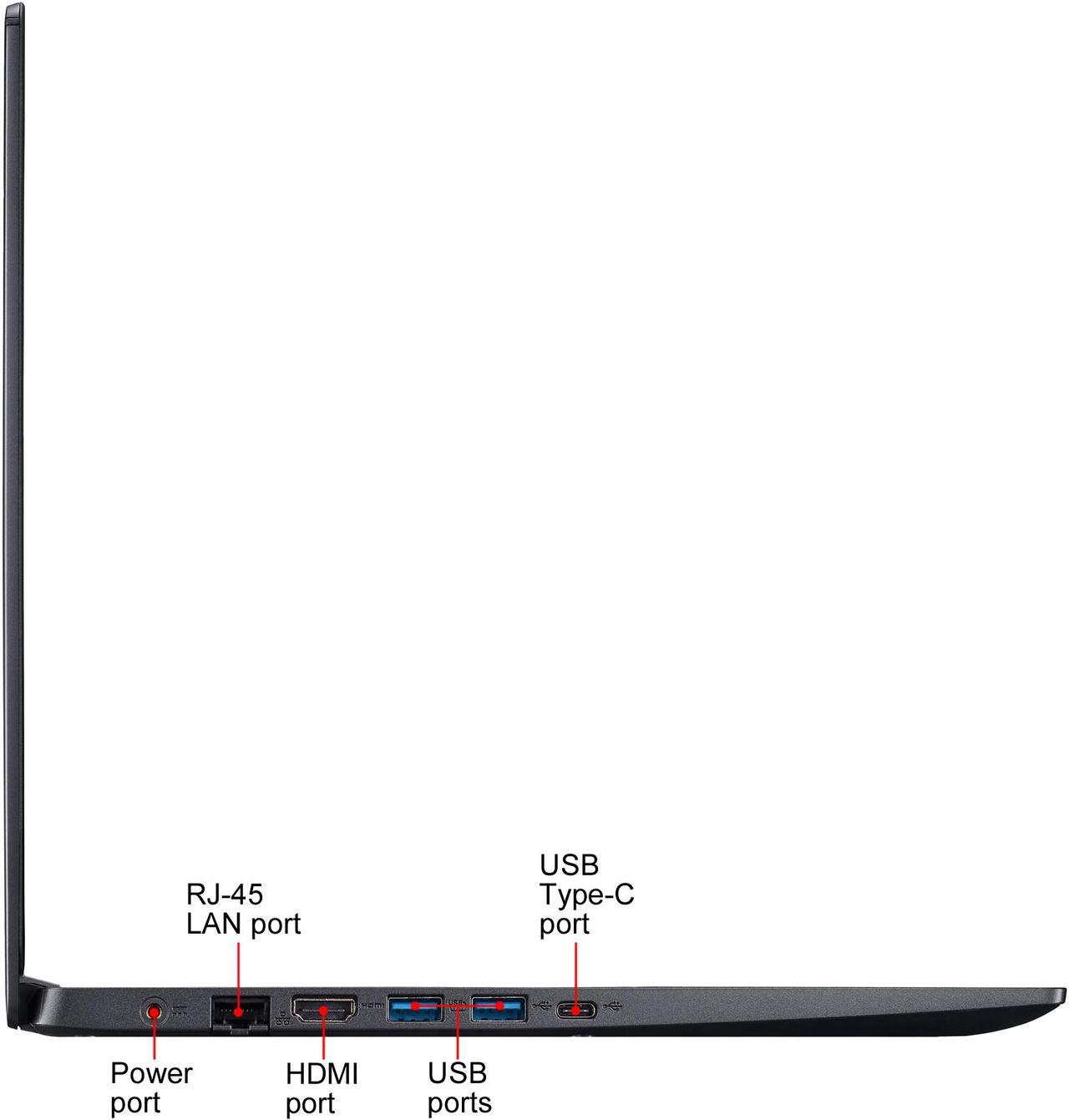 Alt view image 9 of 10 - Acer Laptop Aspire 5 Intel Core i5-1035G1 8GB Memory 512 GB SSD Intel UHD Graphics 15.6" Non-Touch Screen Windows 10 Home 64-bit A515-55-588C