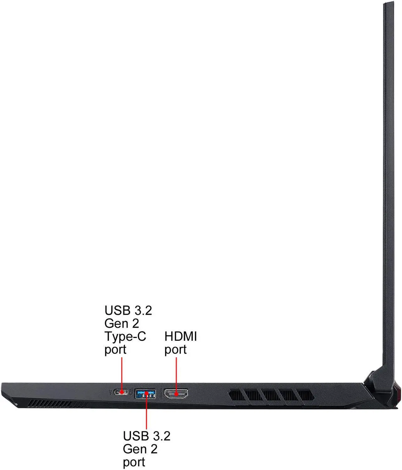 Alt view image 9 of 13 - Acer Nitro 5 - 15.6" FHD - Intel Core i5-10300H - GeForce GTX 1650 Ti - 16 GB DDR4 - 512 GB SSD - Gaming Laptop (AN515-55-54Q0)