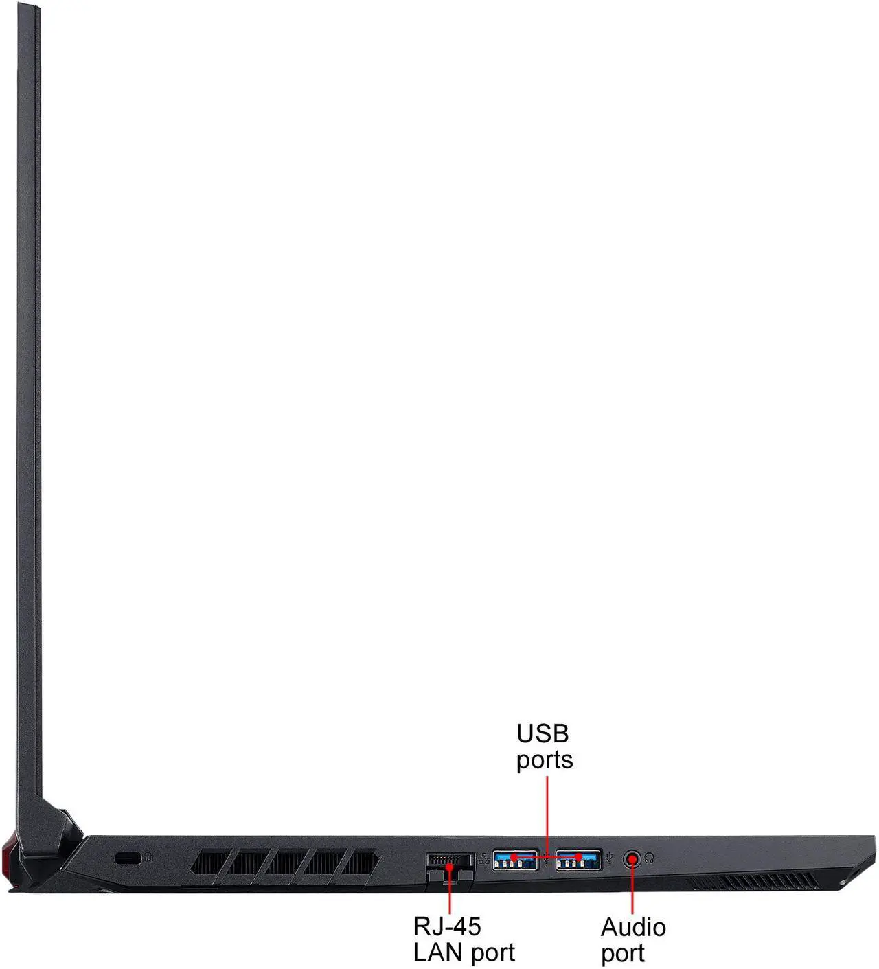 Alt view image 10 of 13 - Acer Nitro 5 - 15.6" FHD - Intel Core i5-10300H - GeForce GTX 1650 Ti - 16 GB DDR4 - 512 GB SSD - Gaming Laptop (AN515-55-54Q0)