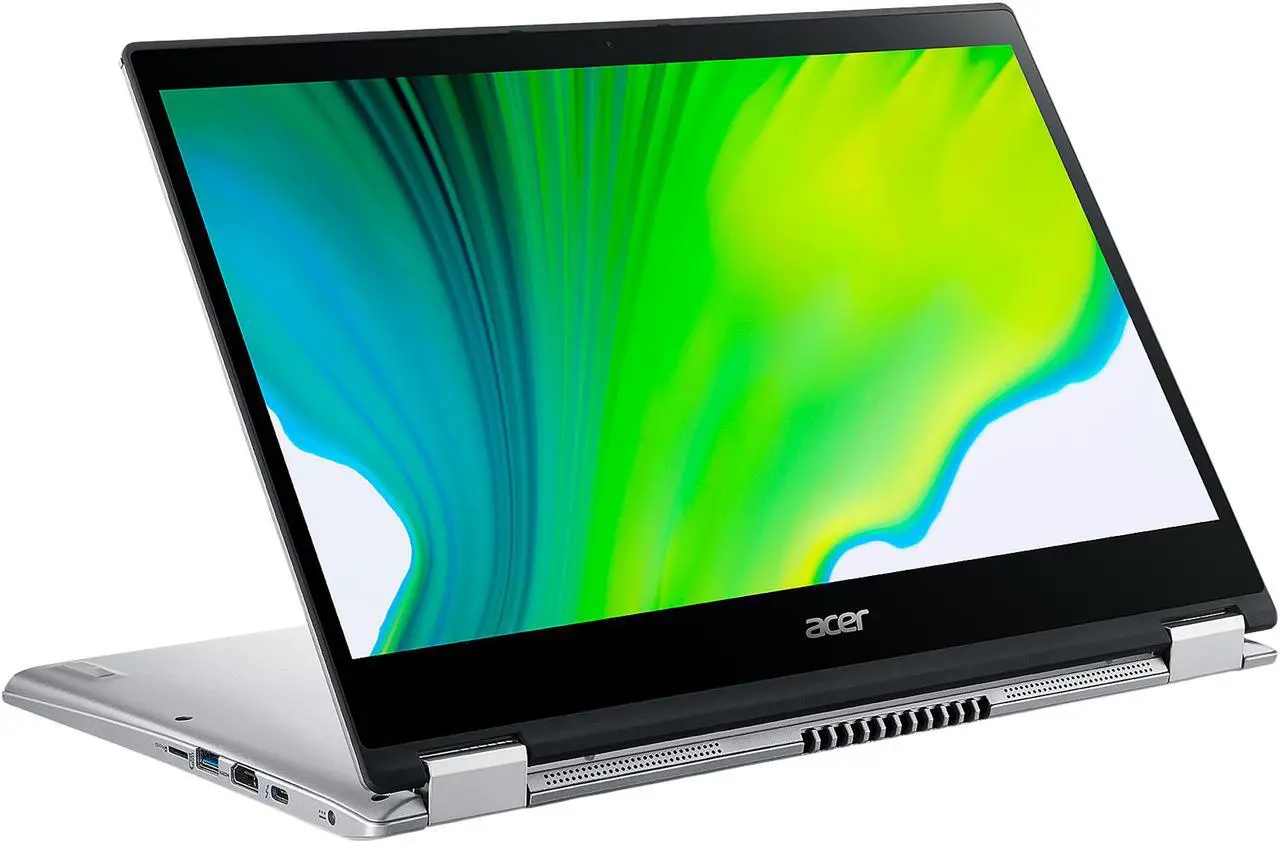 Alt view image 5 of 14 - Acer Spin 3 SP314-54N-50W3 Intel Core i5 10th Gen 1035G4 (1.10 GHz) 8 GB LPDDR4 Memory 512 GB NVMe SSD 14" Touchscreen 1920 x 1080 Convertible Thin and Light 2-in-1 Laptop Windows 10 Home 64-bit