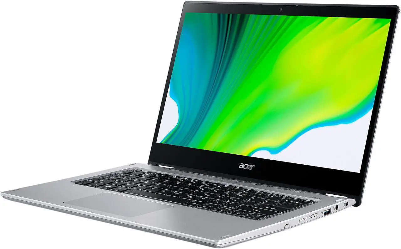 Alt view image 2 of 14 - Acer Spin 3 SP314-54N-50W3 Intel Core i5 10th Gen 1035G4 (1.10 GHz) 8 GB LPDDR4 Memory 512 GB NVMe SSD 14" Touchscreen 1920 x 1080 Convertible Thin and Light 2-in-1 Laptop Windows 10 Home 64-bit