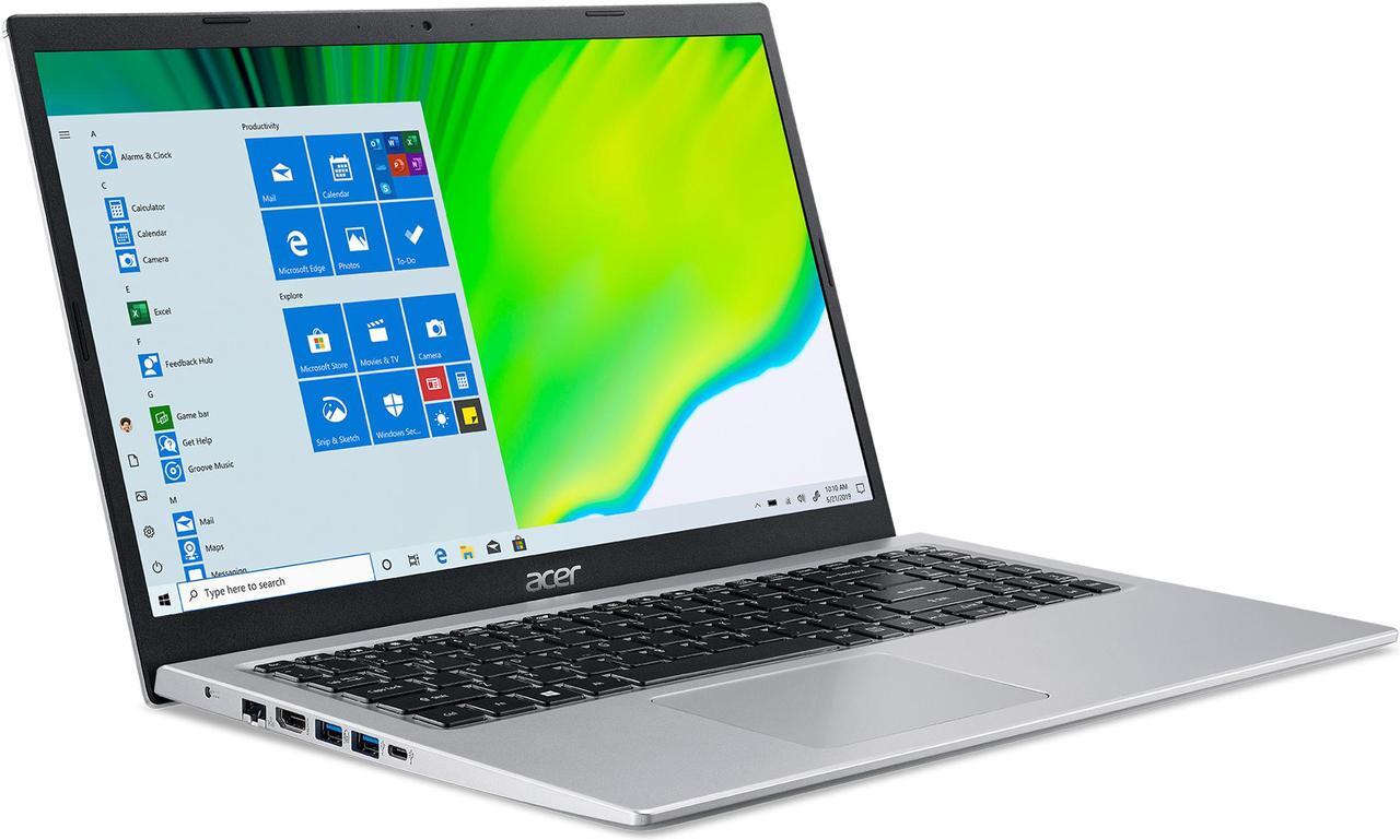 Main image of Acer Laptop Aspire 5 Thin and Light Laptop A515-56-56DJ Intel Core i5 11th Gen 1135G7 (2.40 GHz) 8 GB Memory 512 GB NVMe SSD Intel Iris Xe Graphics 15.6" Windows 10 Home 64-bit