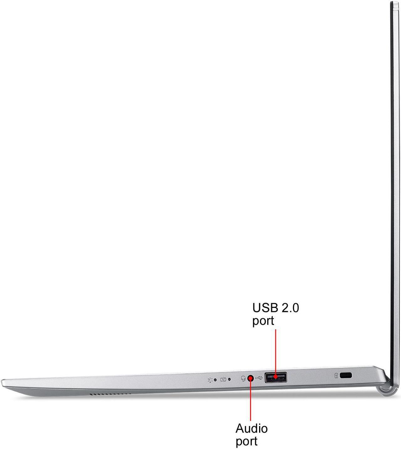 Alt view image 7 of 10 - Acer Laptop Aspire 5 Thin and Light Laptop A515-56-56DJ Intel Core i5 11th Gen 1135G7 (2.40 GHz) 8 GB Memory 512 GB NVMe SSD Intel Iris Xe Graphics 15.6" Windows 10 Home 64-bit