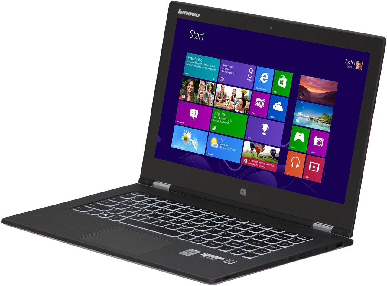 Alt view image 5 of 11 - Lenovo Yoga 2 Pro 13.3" Multimode Laptop with Intel Core i5-4200U 1.6Ghz (2.6Ghz Turbo), 4GB DDR3L RAM, 128GB SSD, WQXGA+ QHD+ 3200x1800 IPS 10 Point Multi Touch Display, 360 Degrees Hinge