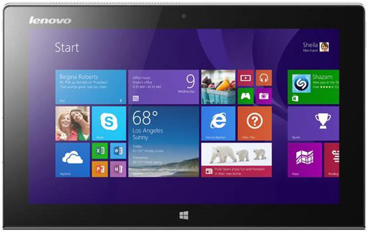 Alt view image 5 of 13 - Lenovo Miix 2 11 Detachable 2in1 Tablet- Intel Core i5 4GB Memory 128GB SSD 11.6" Touchscreen Windows 8.1 with Dock (59413201)