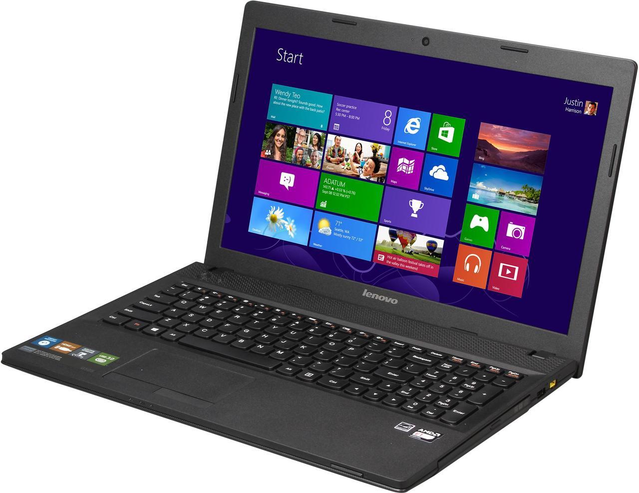 Main image of Lenovo Laptop AMD E1-2100 4GB Memory 500GB HDD AMD Radeon HD 8210 15.6" Windows 8.1 G505 (59417570)