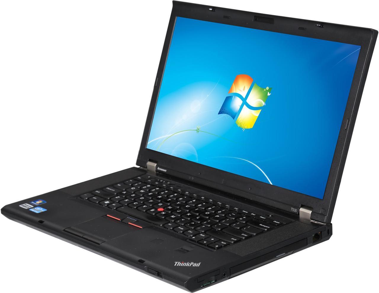 Lenovo Laptop 2.90GHz 8GB Memory 500GB HDD Windows 7 Professional 64-Bit T530