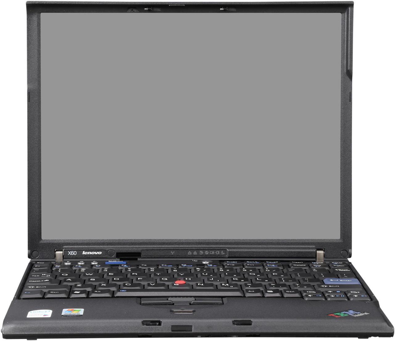 Alt view image 5 of 8 - Lenovo ThinkPad X60 12.1" Black Laptop - Intel Core Duo T2400 1.83GHz 2GB SODIMM DDR2 SATA 2.5" 80GB Windows 7 Home Premium 32-Bit