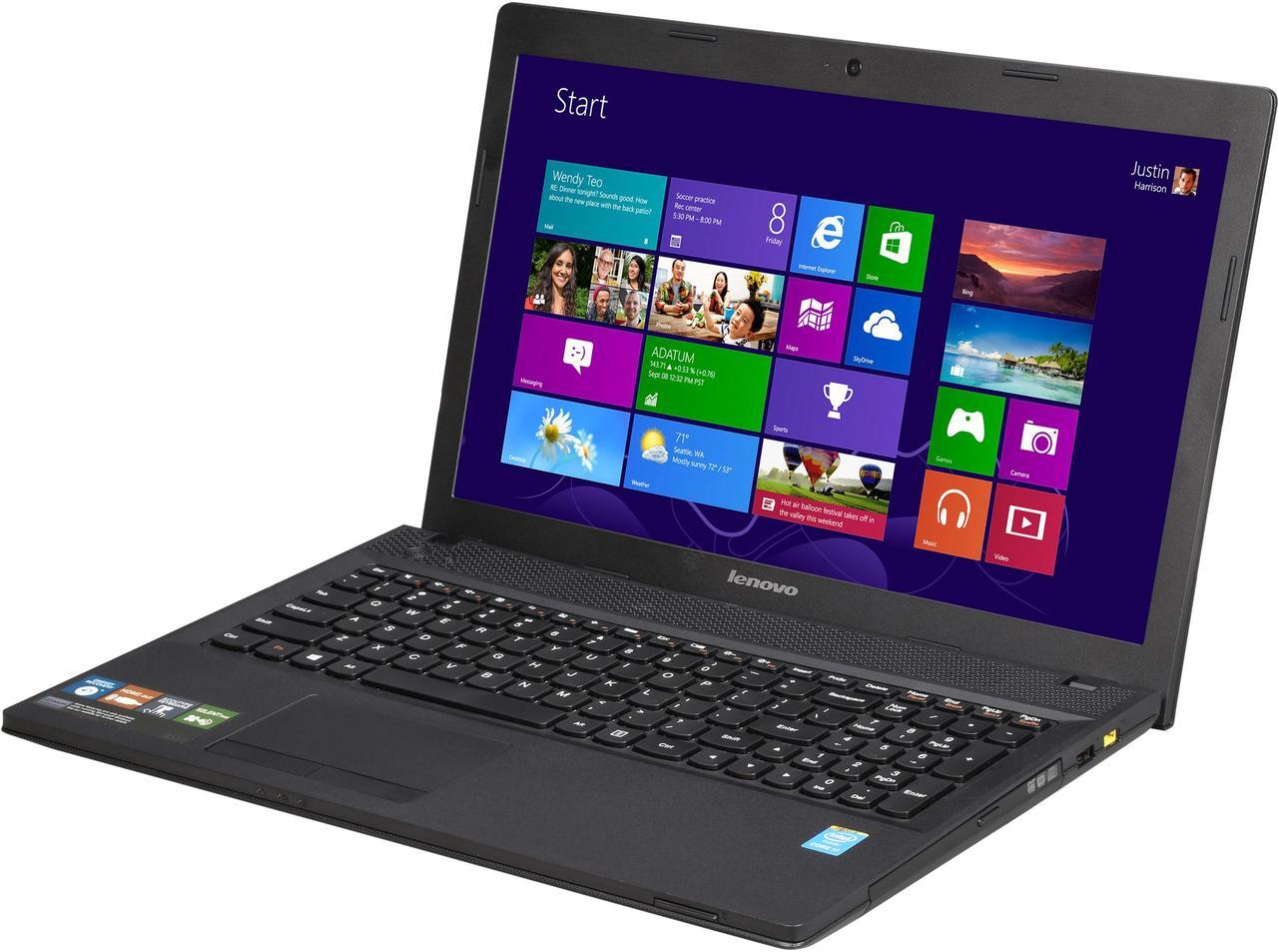 Main image of Lenovo G510 15.6" Notebook with Quad Core  i7-4700MQ 2.40GHz (3.40Ghz Turbo),  8GB Memory, 1TB HDD, DVDRW, Intel HD Graphics 4600, Windows 8.1 64 Bit