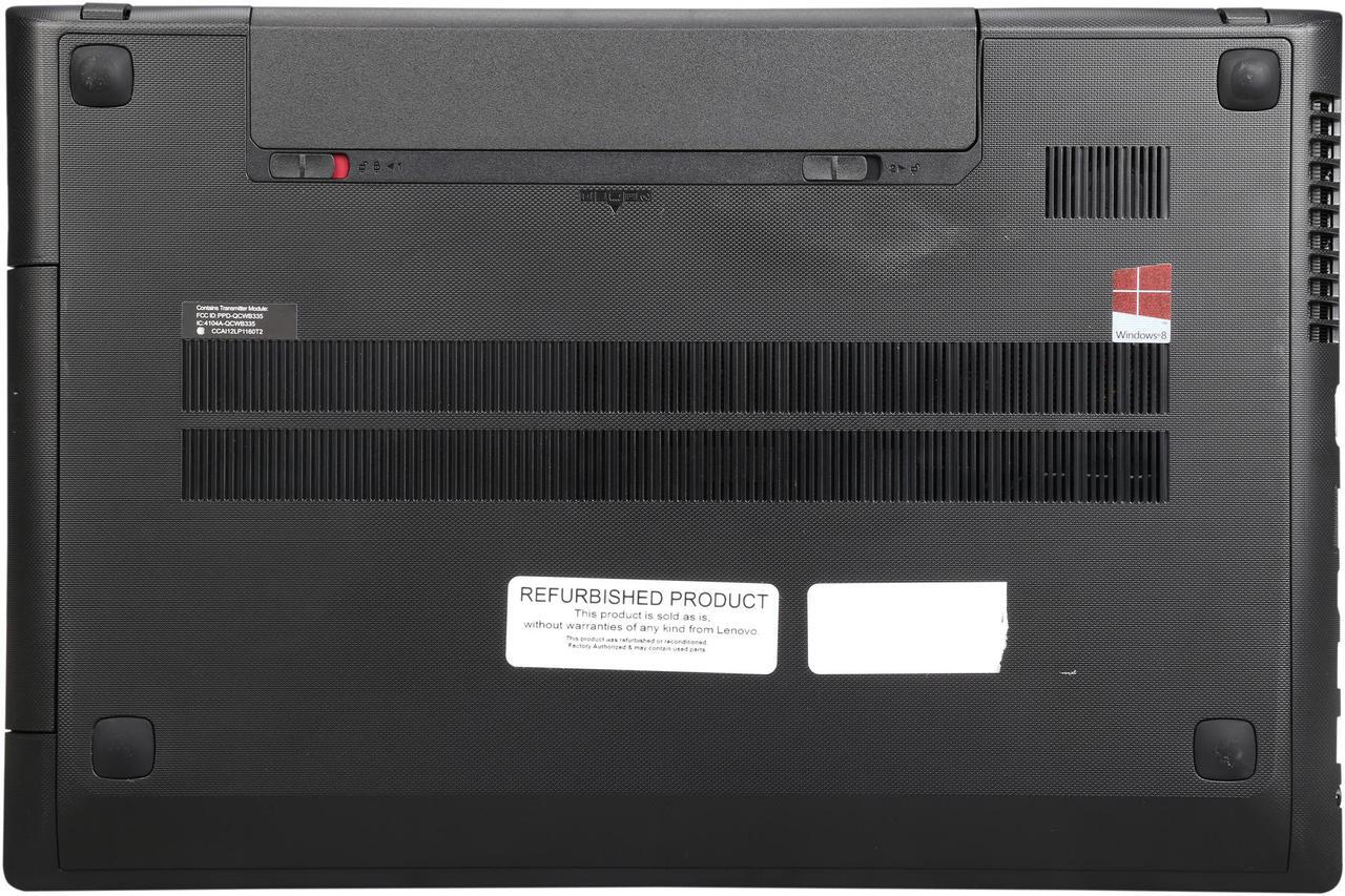 Alt view image 7 of 8 - Lenovo G510 15.6" Notebook with Quad Core  i7-4700MQ 2.40GHz (3.40Ghz Turbo),  8GB Memory, 1TB HDD, DVDRW, Intel HD Graphics 4600, Windows 8.1 64 Bit