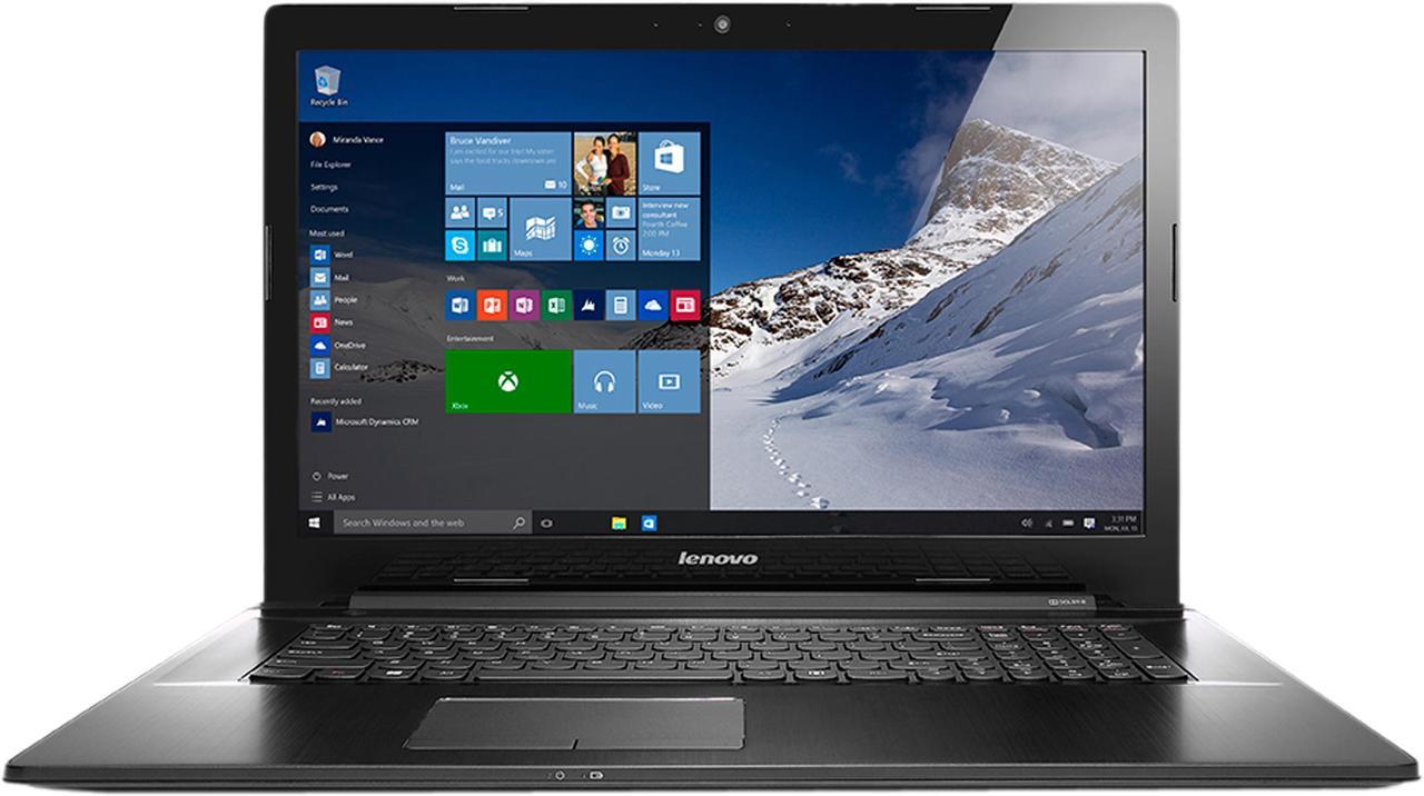 Lenovo Laptop Z Series Intel Core i7-5500U 16GB Memory 1TB HDD 8 GB SSD NVIDIA GeForce 840M 17.3" Windows 10 Home Z70 (80FG00DCUS)