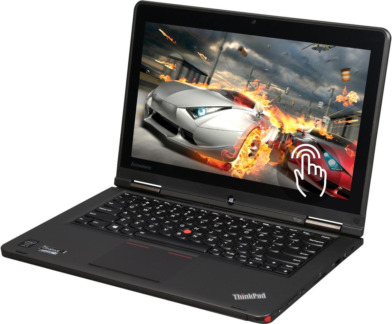 Main image of 20CDS02B00, Lenovo ThinkPad Yoga Signature Edition - 12.5" 2-in-1 Touchscreen Gaming Laptop - Intel i5 Haswell / 8 GB RAM / 128 GB SSD / WiFi / Webcam / Windows 8.1 - Black