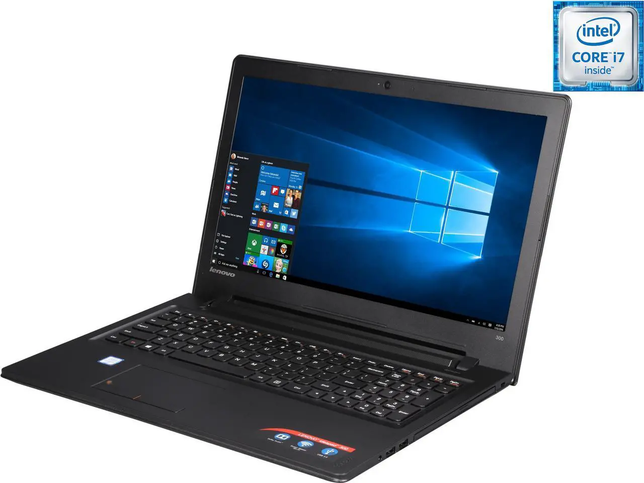 Main image of Lenovo Laptop IdeaPad 300 Intel Core i7-6500U 8GB Memory 1TB HDD Intel HD Graphics 520 15.6" Non-Touch Screen Windows 10 Home 80Q70020US