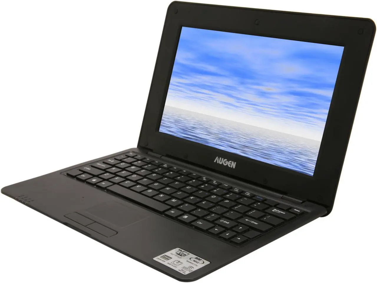 Main image of Augen GENBOOK NBA10800A Black ARM11 800 MHz 10.2" WSVGA 256MB DDR2 Memory Netbook Powered by Android