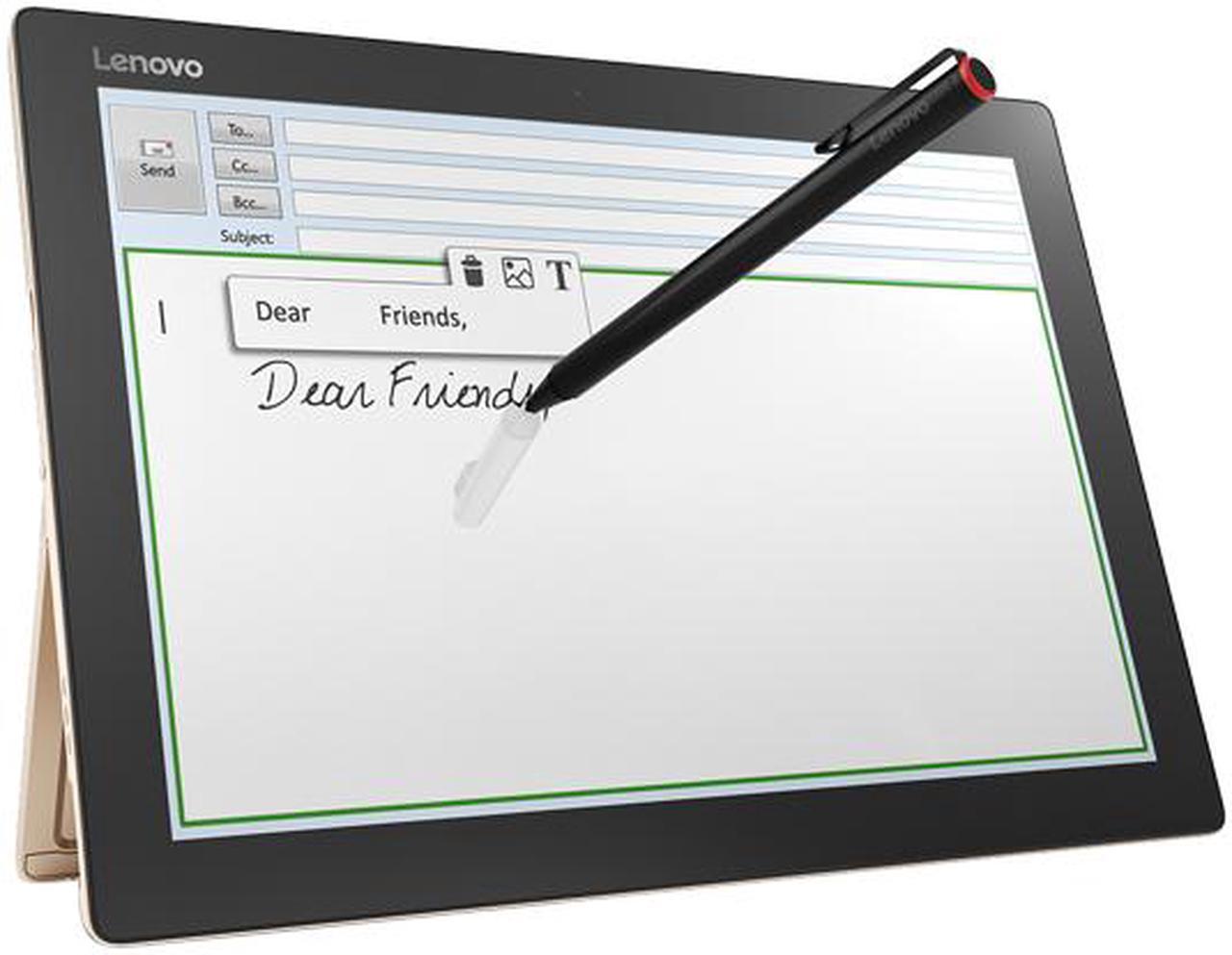Alt view image 4 of 12 - Lenovo IdeaPad Miix 700 80QL000CUS Tablet Intel Core M7 6Y75 (1.20 GHz) 8 GB LPDDR3 Memory 256 GB SSD Intel HD Graphics 515 12.0" IPS 2160 x 1440 Touchscreen 5 MP Webcam Windows 10 Pro 64-Bit