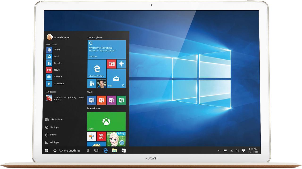 Alt view image 7 of 19 - Huawei MateBook HZ-W19 Intel Core M5 6Y54 (1.10 GHz) 8 GB Memory 256 GB SSD 12" Touchscreen 2160 x 1440 2-in-1 Laptop Windows 10 Home