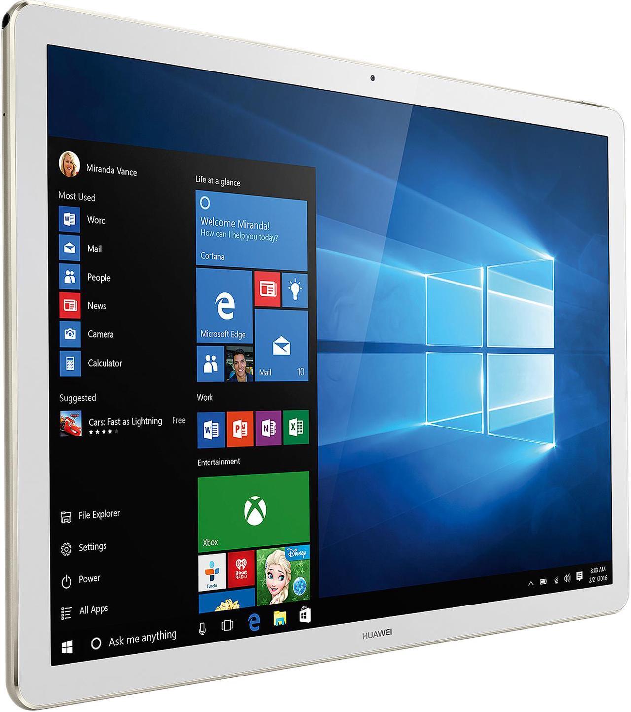 Alt view image 11 of 19 - Huawei MateBook HZ-W19 Intel Core M5 6Y54 (1.10 GHz) 8 GB Memory 256 GB SSD 12" Touchscreen 2160 x 1440 2-in-1 Laptop Windows 10 Home