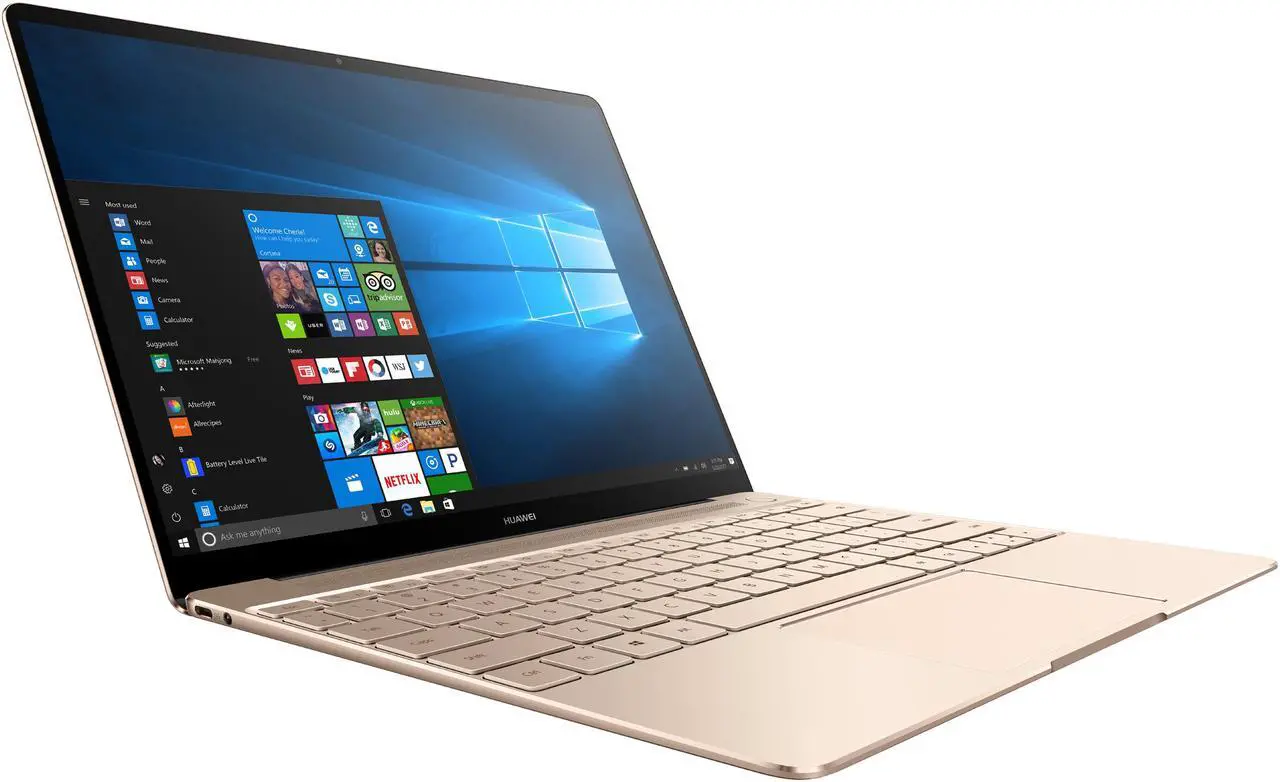 Alt view image 3 of 15 - Huawei Laptop MateBook X Signature Edition Watt-W19A Intel Core i7 7th Gen 7500U (2.70 GHz) 8 GB LPDDR3 Memory 512 GB SSD Intel HD Graphics 620 13.0" Windows 10 Home 64-Bit (US Warranty)
