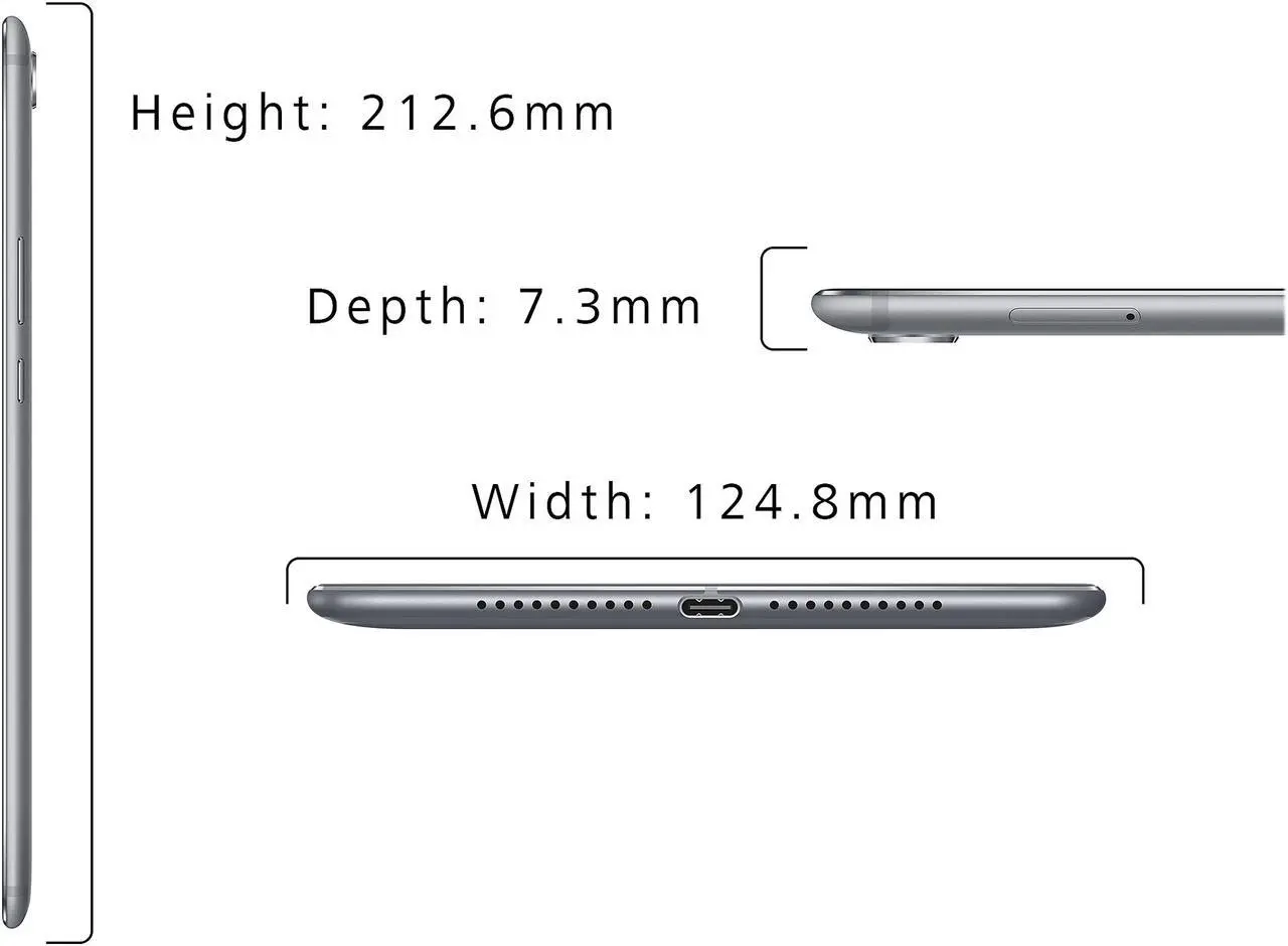 Alt view image 5 of 13 - Huawei MediaPad M5 HiSilicon Kirin 960 4 GB Memory 64 GB Flash Storage 8.4" 2560 x 1600 Android 8.0 (Oreo) Tablet - Space Gray. Schubert-W09B 53010BJP