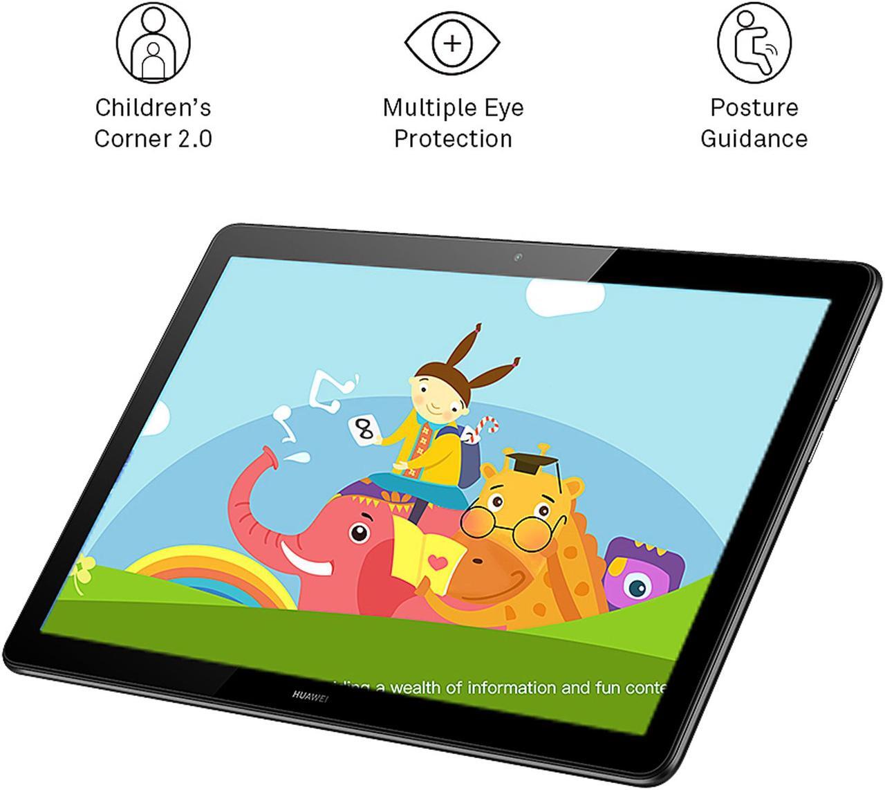 Alt view image 6 of 8 - Huawei MediaPad T5 10.1" WiFi Tablet, Metal Body, Octa-Core Processor, Dual Stereo Speakers, 2 GB RAM, 16 GB Flash Memory, Android 8.0, Black - Agassi2-W19A 53010FBR