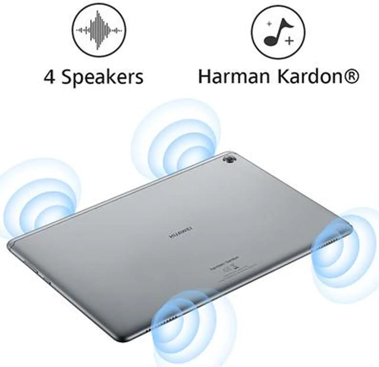 Alt view image 5 of 8 - HUAWEI MediaPad M5 Lite Tablet, 10.1" Full HD Display, 3 GB RAM + 32 GB ROM, Android 8.0, Octa-Core Processor, Space Gray - Bach2-W19C 53010FBP