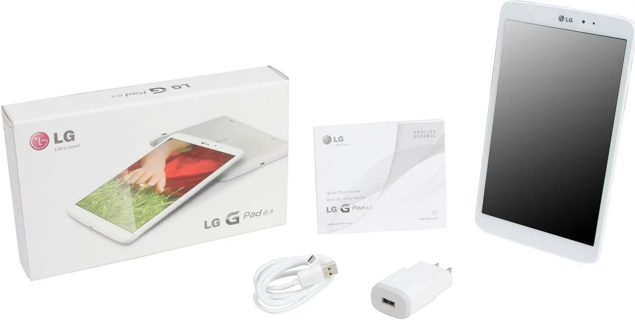Alt view image 8 of 8 - LG G Pad 8.3 Tablet -  Quad-Core 2GB RAM 16GB Flash 8.3" Full HD Display Android 4.2, White (LGV500.AUSAWH)