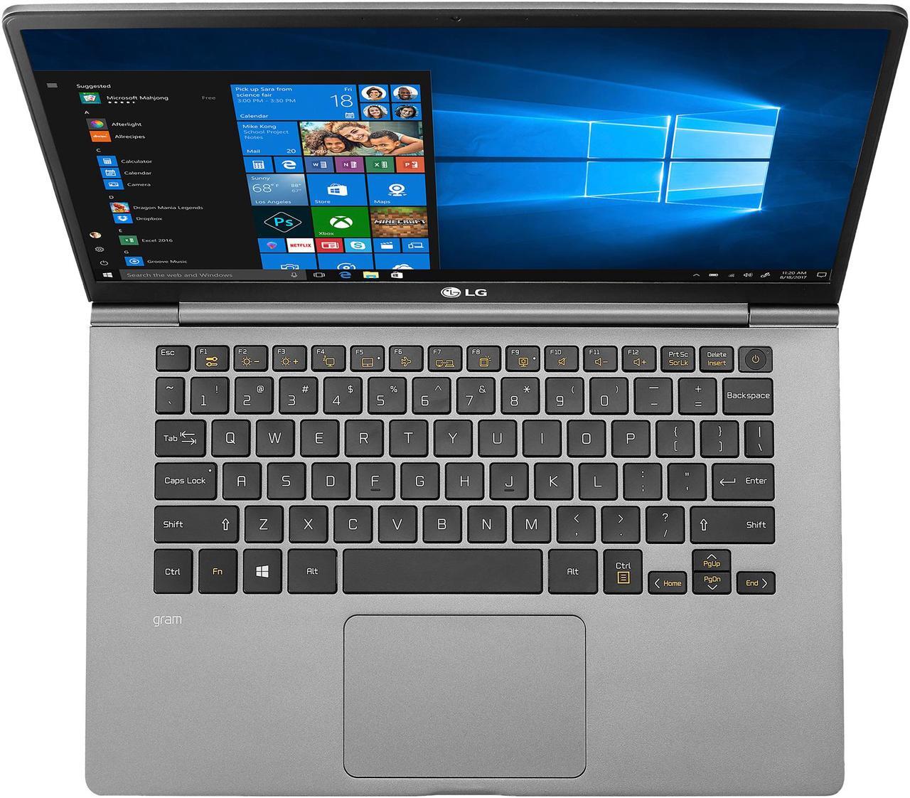 Alt view image 3 of 10 - LG Laptop Gram Intel Core i7-8550U 8GB Memory 512 GB M.2 SATA SSD Intel UHD Graphics 620 14.0" Touch Screen Windows 10 Home 64-Bit 14Z980-A.AAS7U1