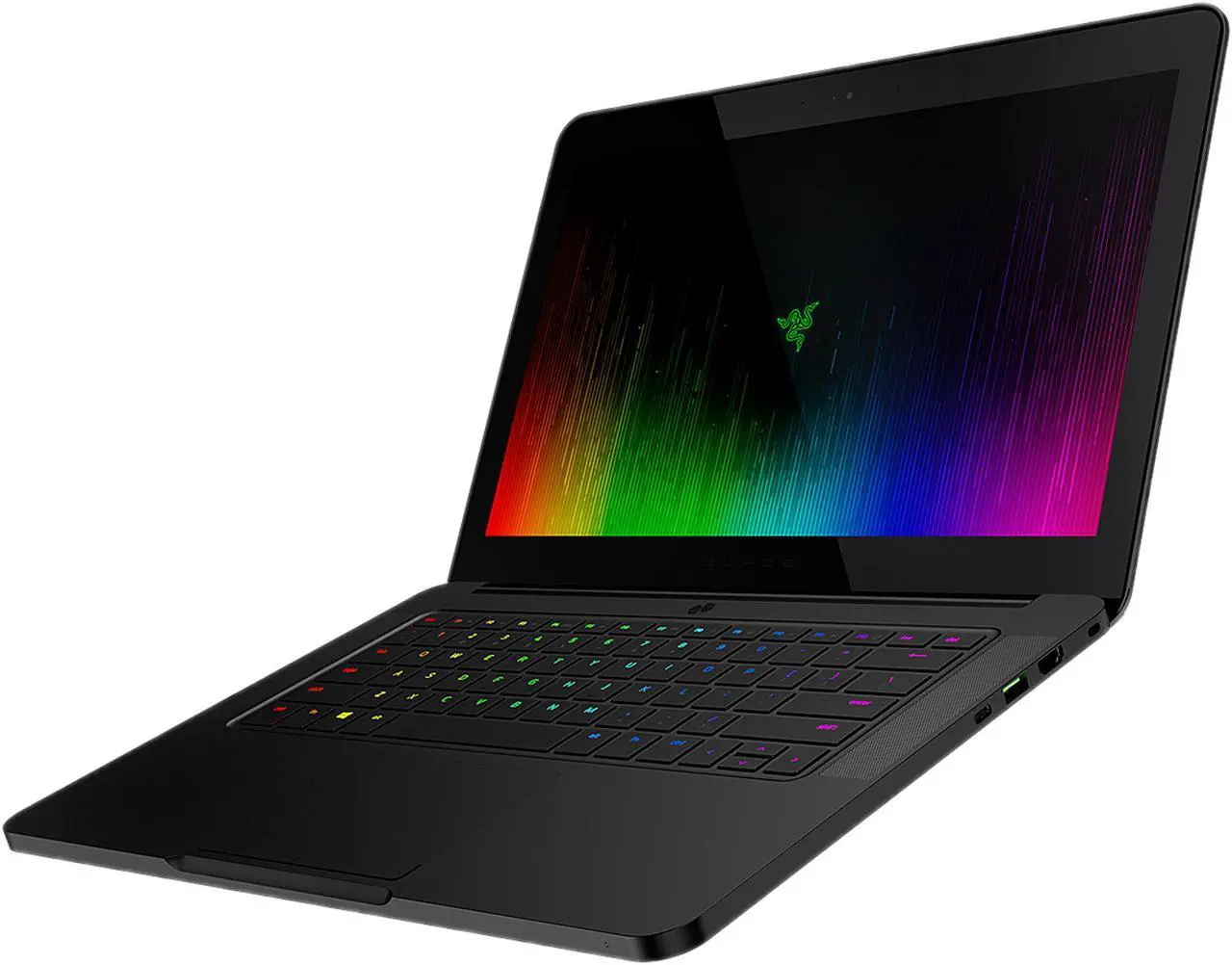 Alt view image 3 of 10 - The Razer Blade GeForce GTX 1060 VR Ready, 14" HD Gaming Laptop, Intel Core i7 7th Gen i7 7700HQ (2.80GHz), 16 GB RAM, 512 GB SSD