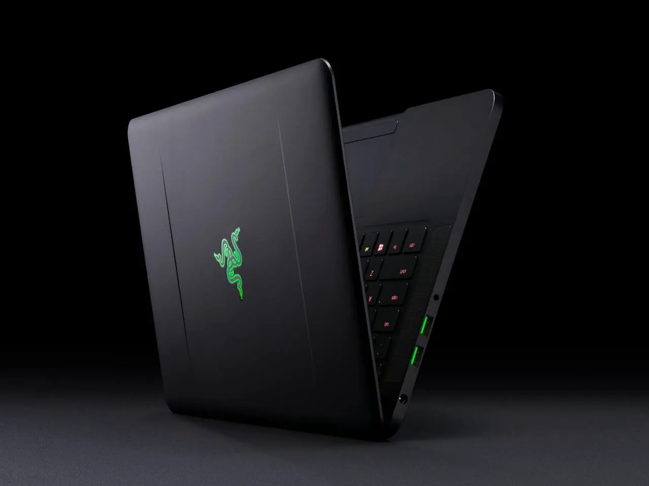 Alt view image 8 of 10 - The Razer Blade GeForce GTX 1060 VR Ready, 14" HD Gaming Laptop, Intel Core i7 7th Gen i7 7700HQ (2.80GHz), 16 GB RAM, 512 GB SSD