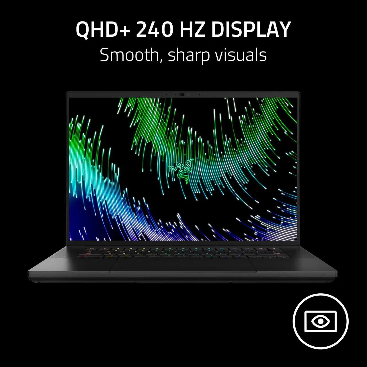 Alt view image 13 of 15 - Razer Blade 16 - 16.0" QHD+ 240 Hz - Intel Core i9 13th Gen 13950HX (2.20GHz) - NVIDIA GeForce RTX 4080 Laptop GPU - 32 GB DDR5 - 1 TB PCIe SSD - Windows 11 Home - Gaming Laptop (RZ09-0483TEH3-R3U1 )